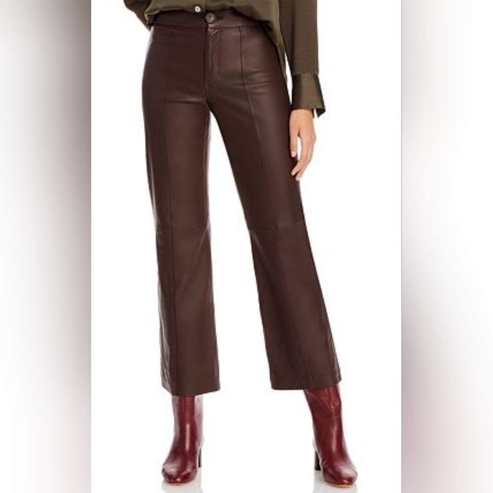 🔥🔥 Vince Leather Flare Pants🔥🔥Retails: $1,050